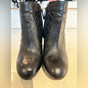 Tory Burch Leather Wedge Boots